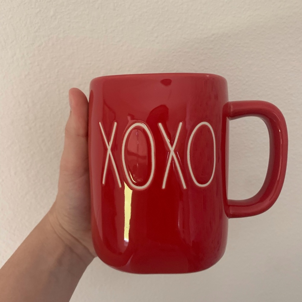 New Rae Dunn xoxo red mug